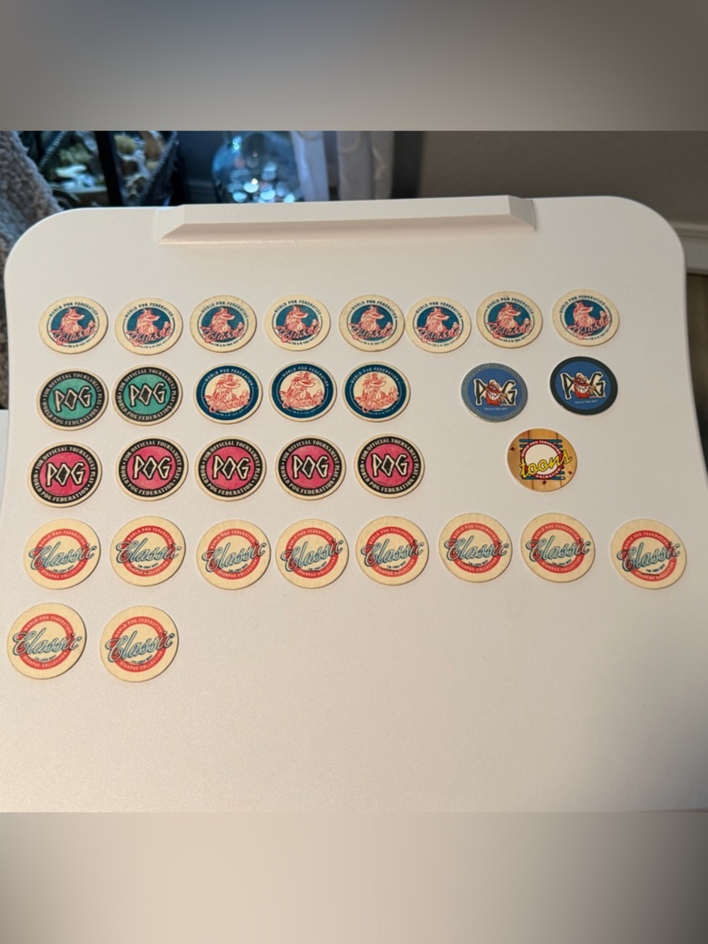Vintage 90s POG Lot – Marvel + Official + Slammer + 50+ Caps